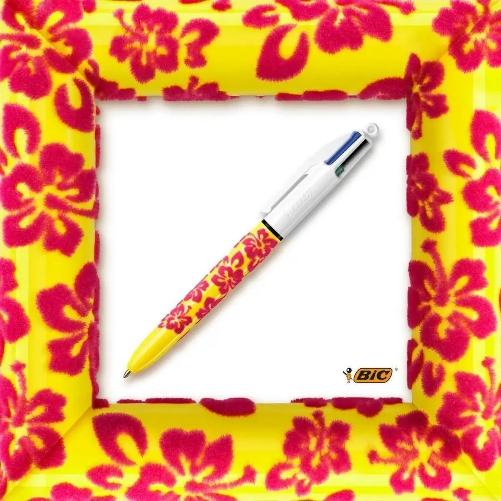 Bic 4 Colours Velvet Retractable Ballpoint Pen | Pack Of 3 - Image 4