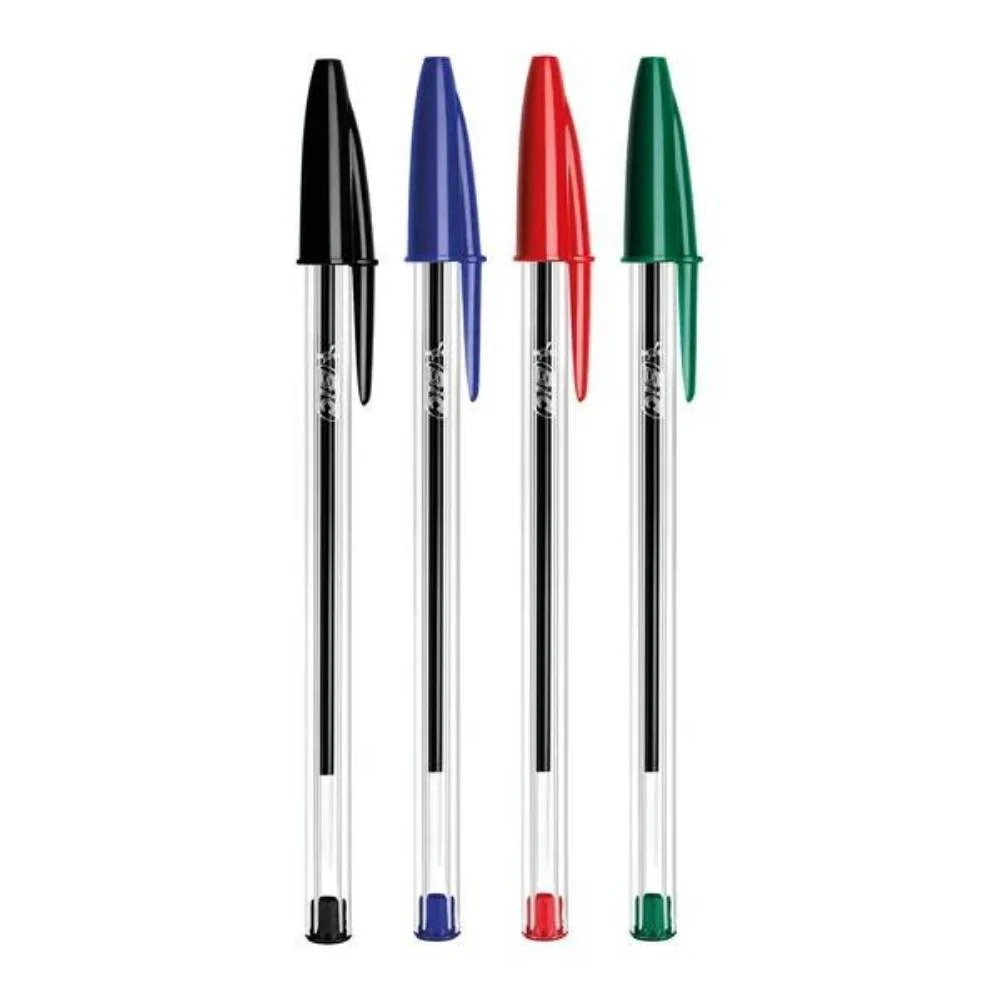 Bic Cristal Ballpoint Pen Medium Assorted | Pack of 10 | Ideal for School - Image 2