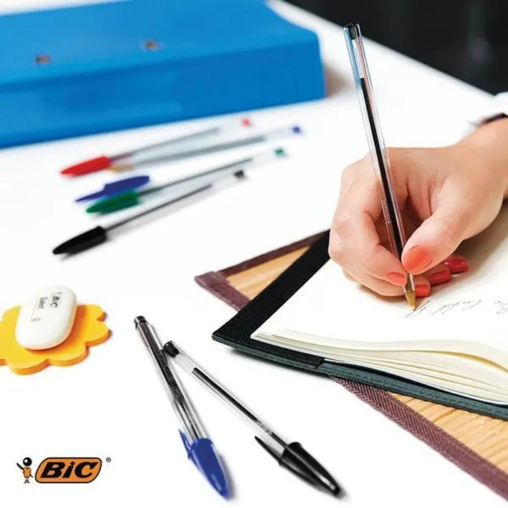 Bic Cristal Ballpoint Pen Medium Assorted | Pack of 10 | Ideal for School - Image 3