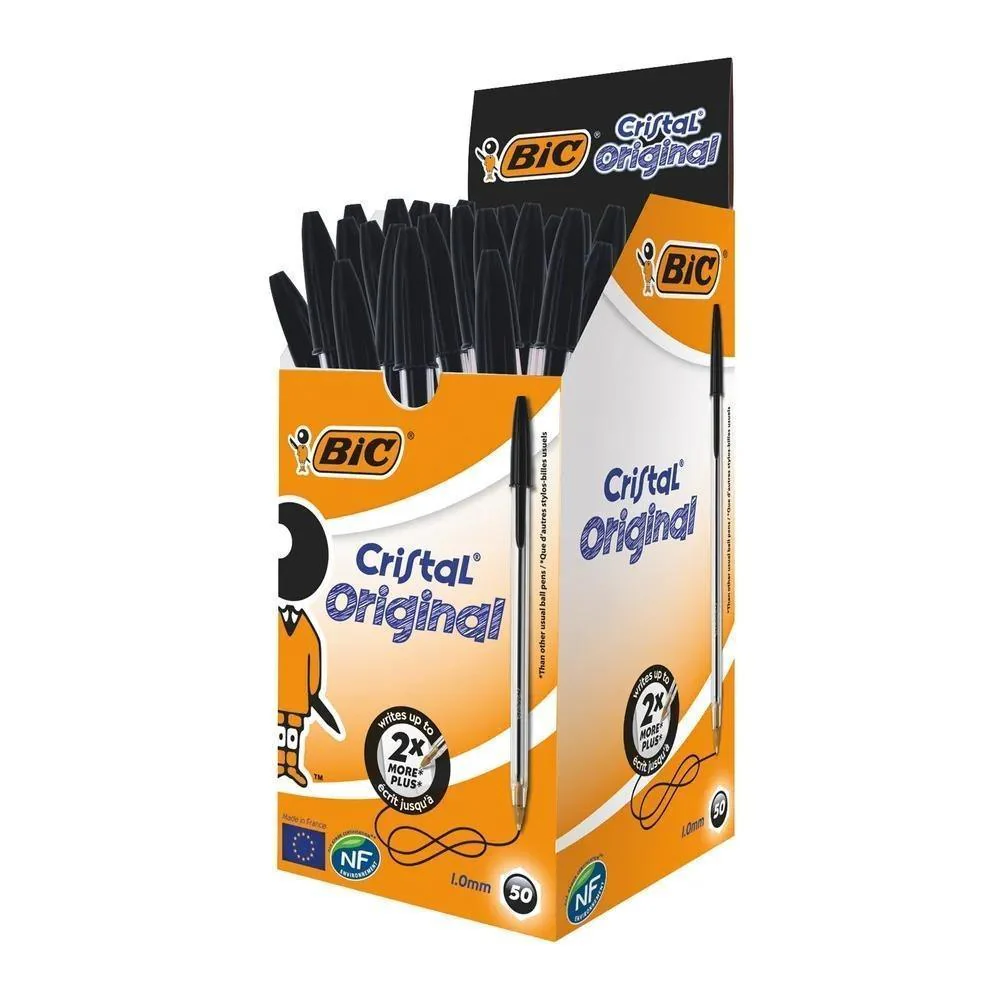 Bic Cristal Ballpoint Pen Medium Black | Single - Image 4