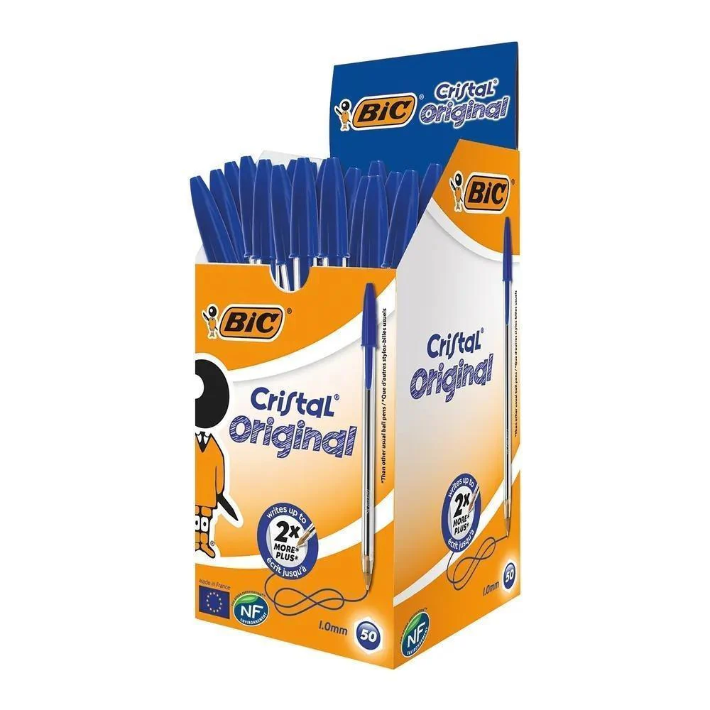 Bic Cristal Ballpoint Pen Medium Blue | Single - Image 4