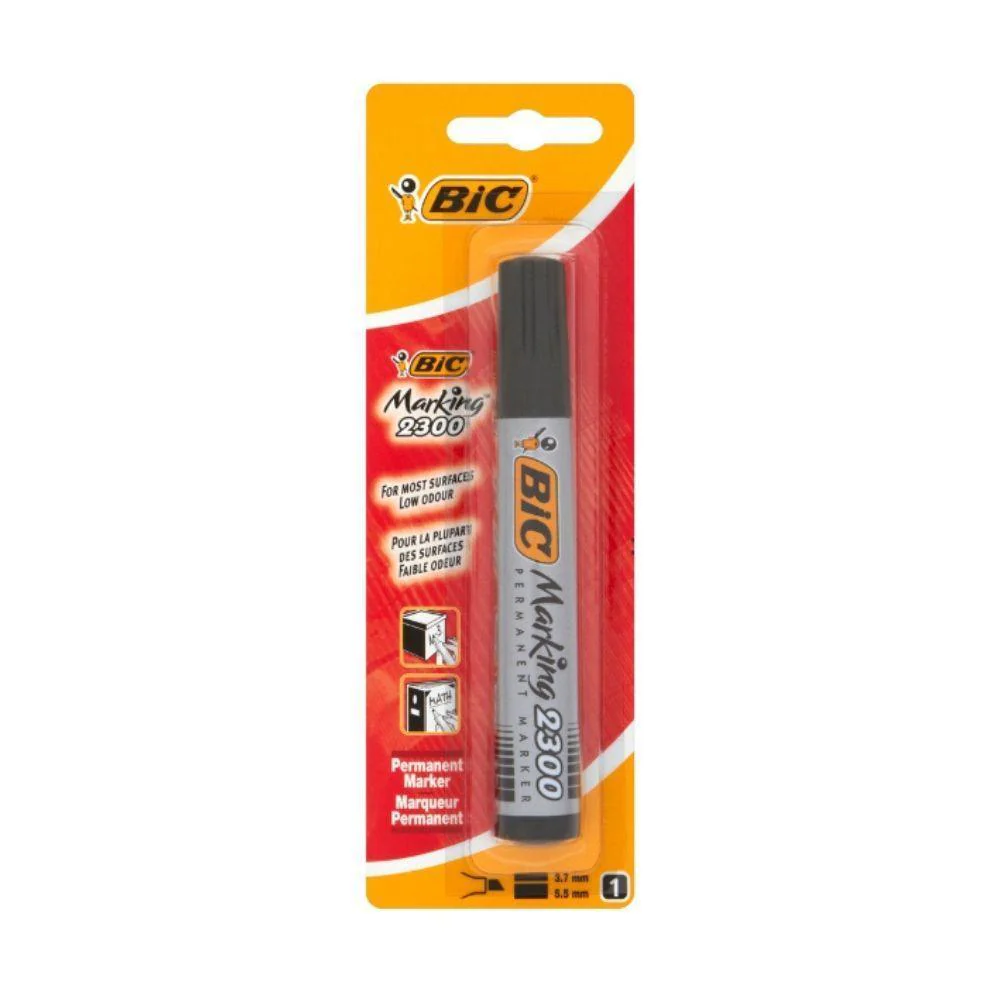 Bic Marking 2300 Permanent Marker Pen | Black