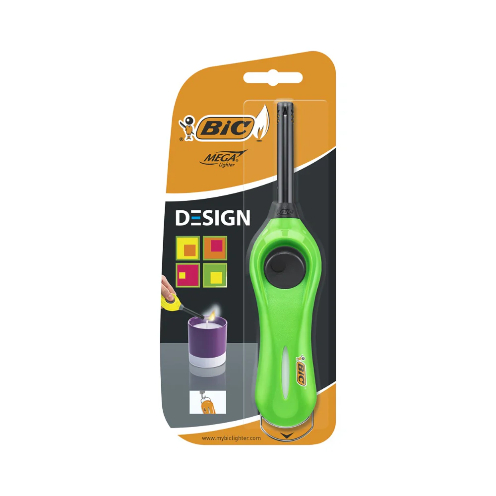 BIC Neon Mega Wand Lighter | Extra-Long Reach, Assorted Colours - Image 4