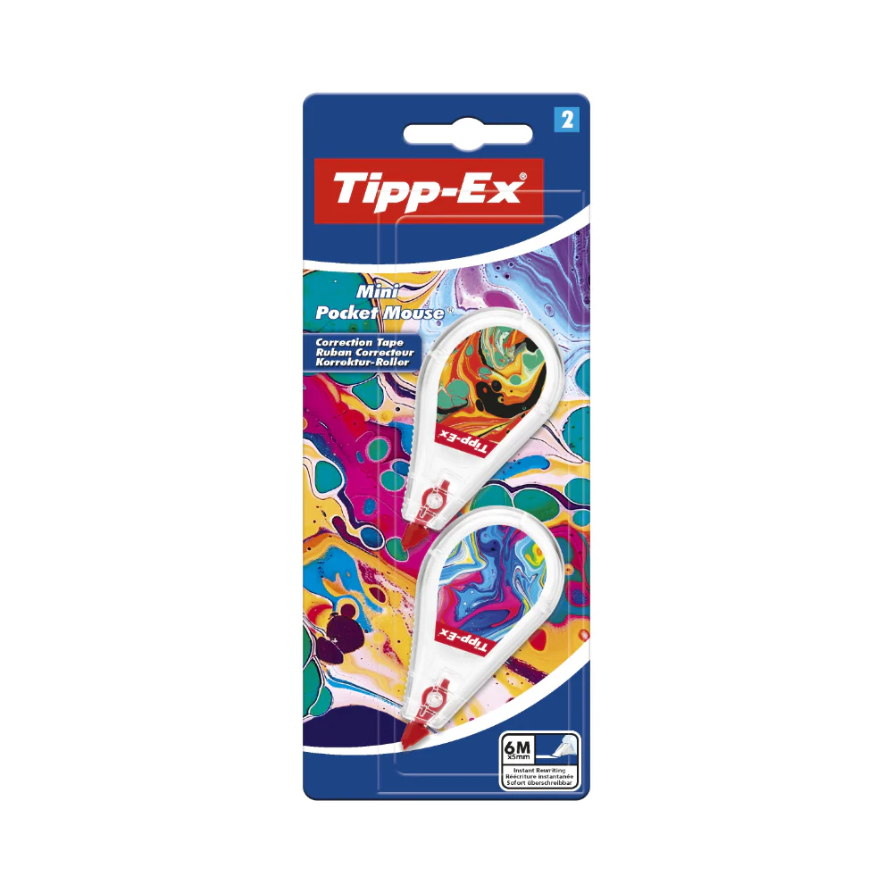 BIC Tipp-Ex Décor Mini Mouse Correction Tape | Pack of 2, 6m x 5mm