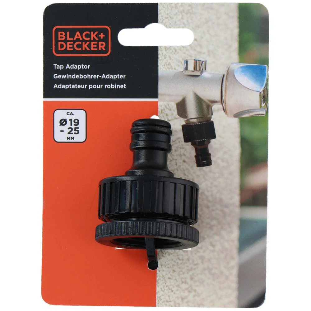 Black + Decker 3/4''-1'' Plastic Tap Adaptor
