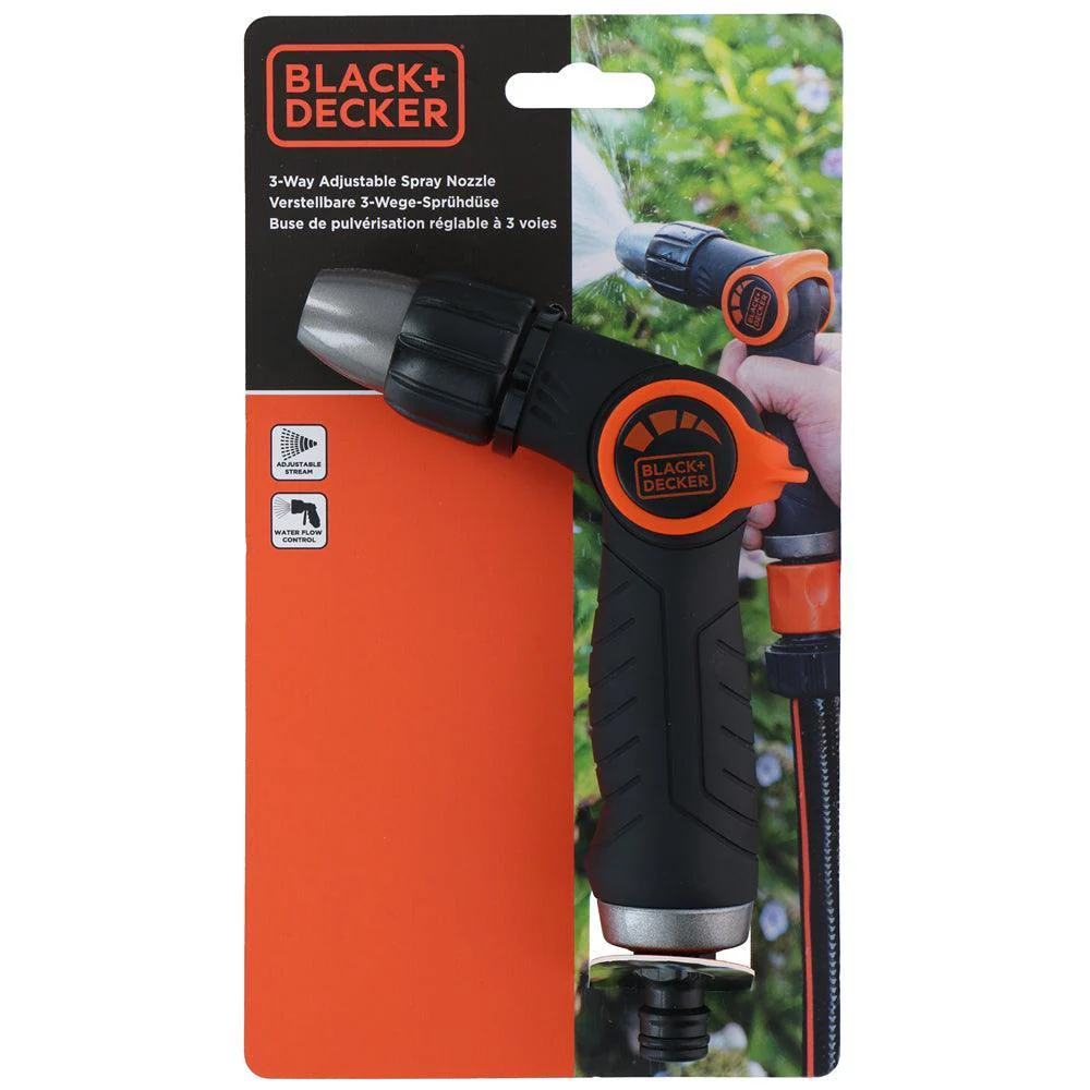 Black + Decker 3 Way Adjustable Spray Nozzle - Image 8
