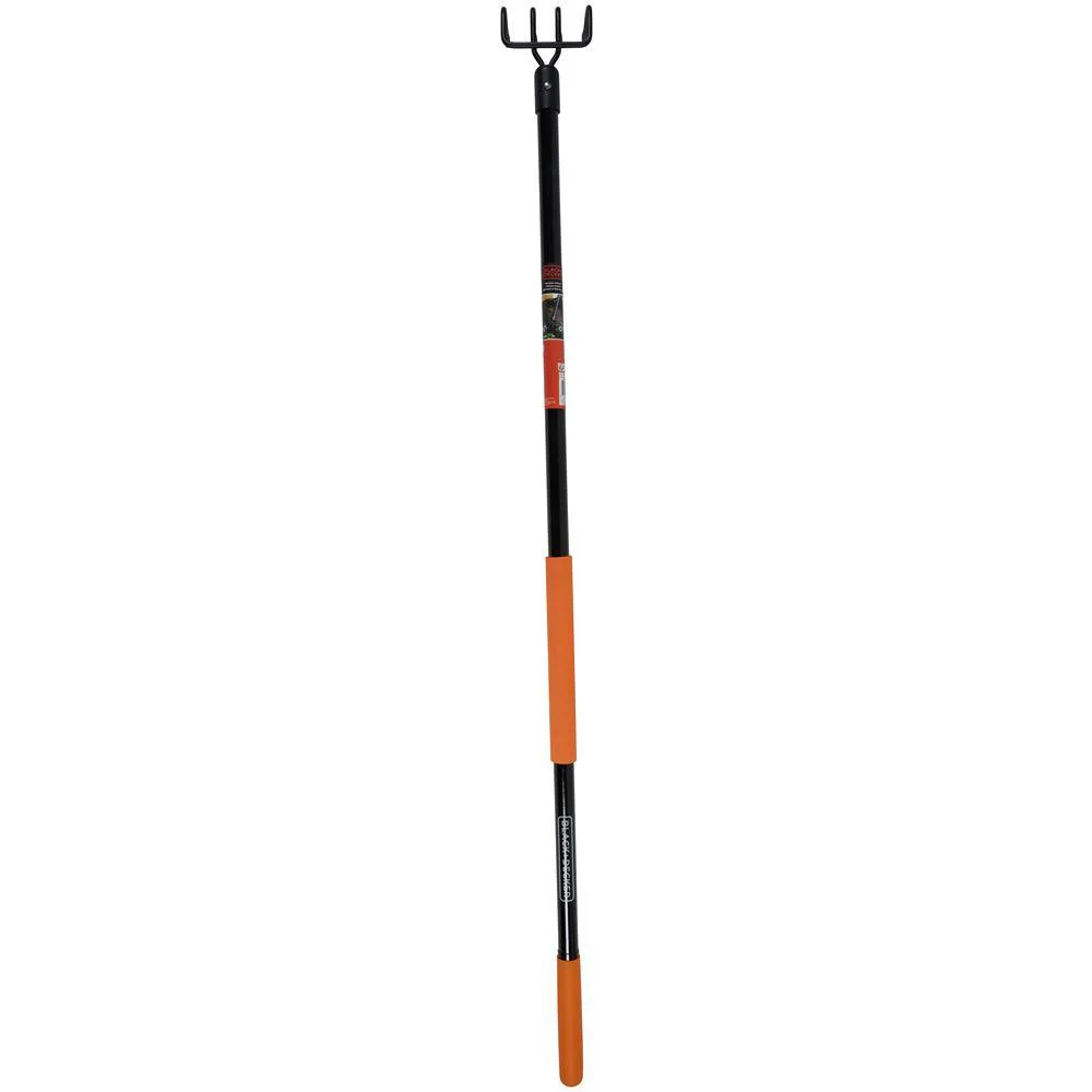 Black + Decker Fibreglass Cultivator with 4 Prongs | 148 x 12 x 10cm - Image 6