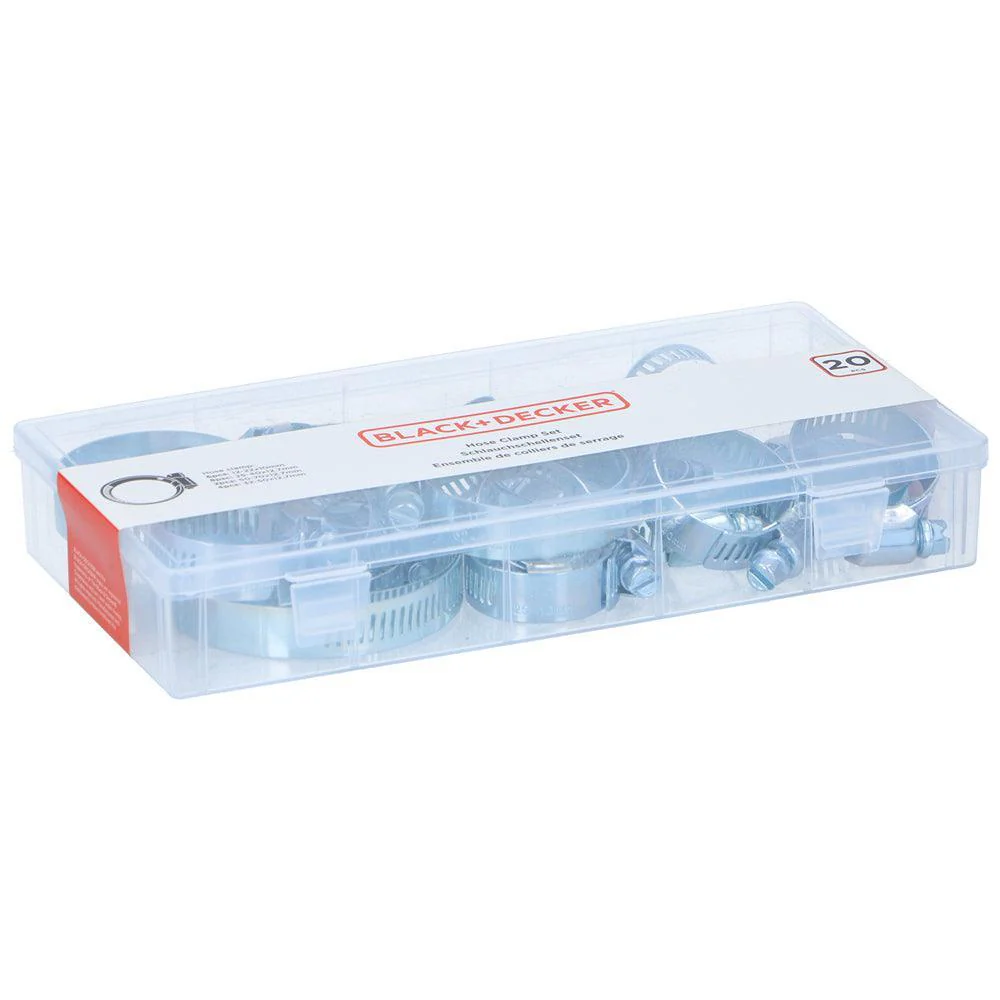 Black + Decker Hose Clamp | 20 Piece Set - Image 3