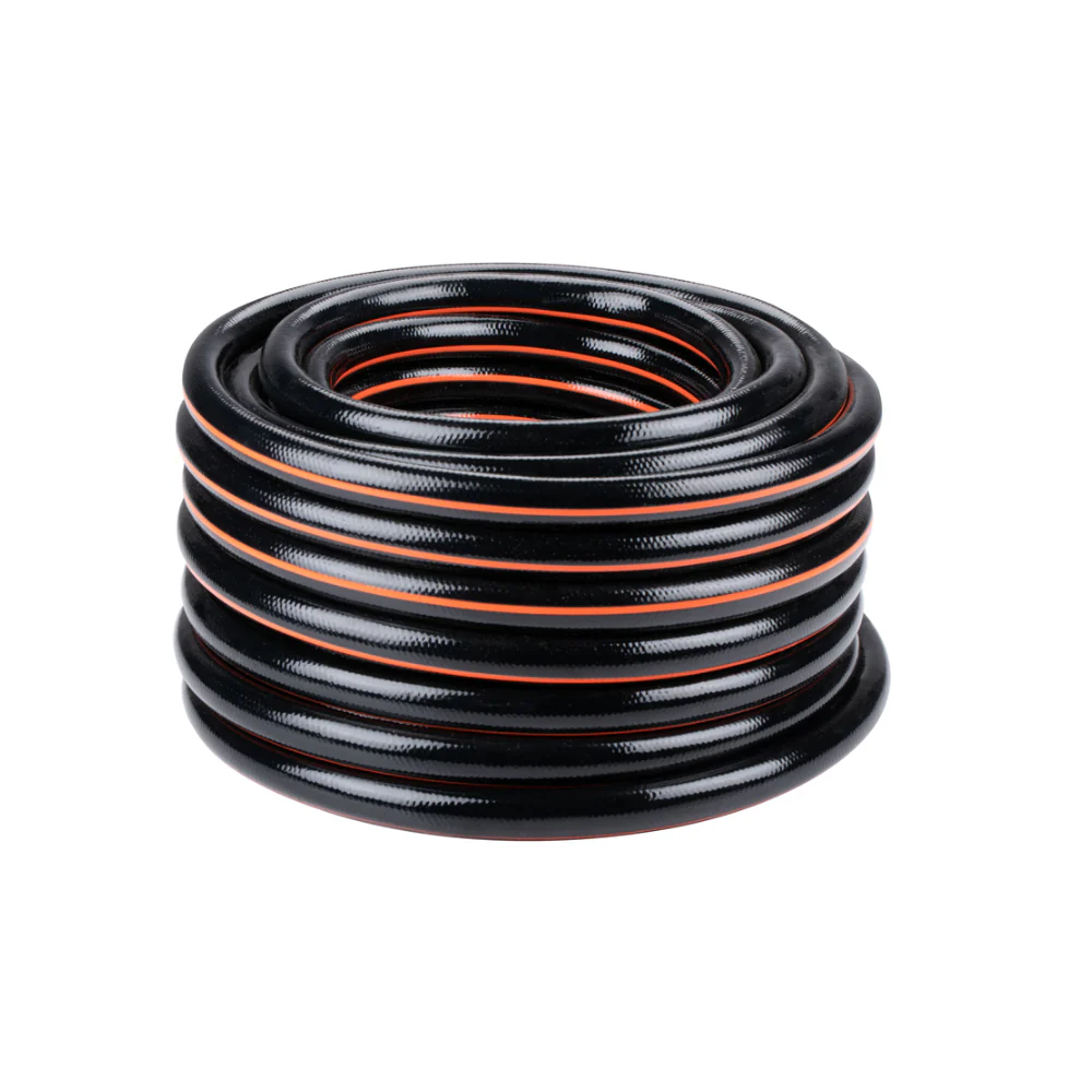 Black + Decker Coiled Garden Hose | 25m, 19mm Diameter, Securing Strap - Image 2