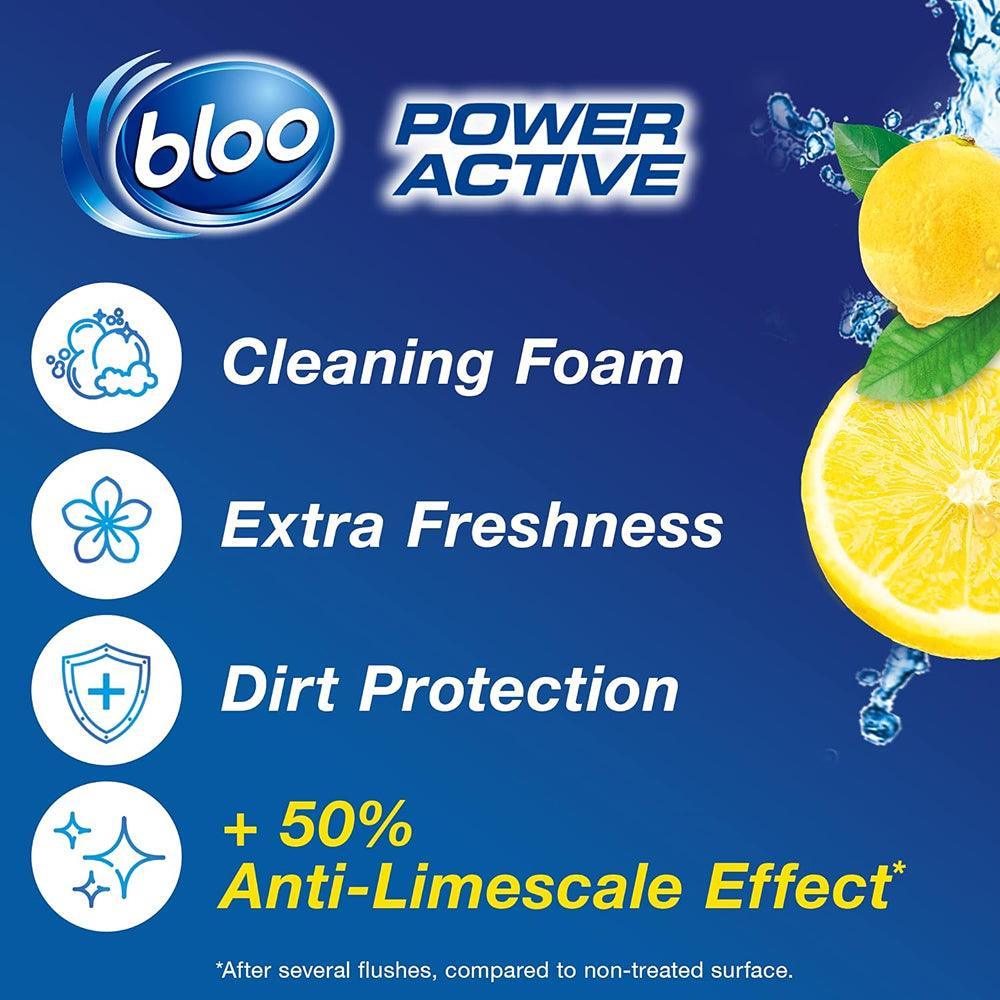 Bloo Power Active Lemon Toilet Rim Block | Pack of 3 - Image 3