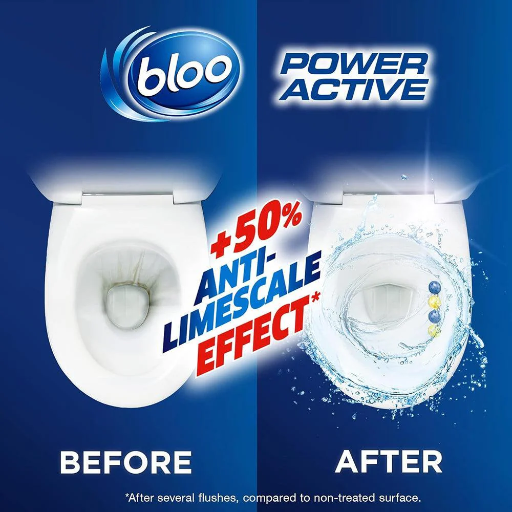 Bloo Power Active Lemon Toilet Rim Block | Pack of 3 - Image 4