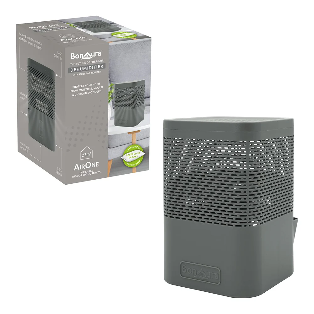BonAura AirOne Classic Dehumidifier | 680g Grey