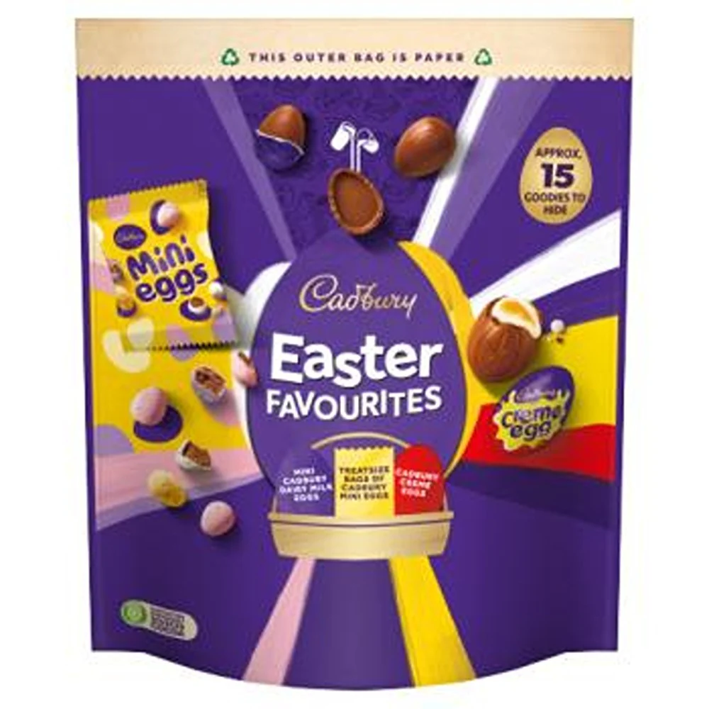 Cadbury's Favourites Easter Chocolate Pouch | 335g, Assorted Treats