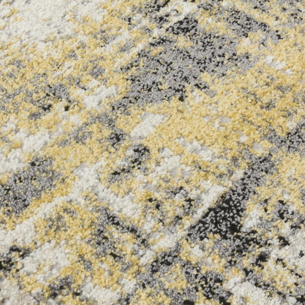 Callisto Accents Yellow Rug | Abstract Modern Motives - Image 5