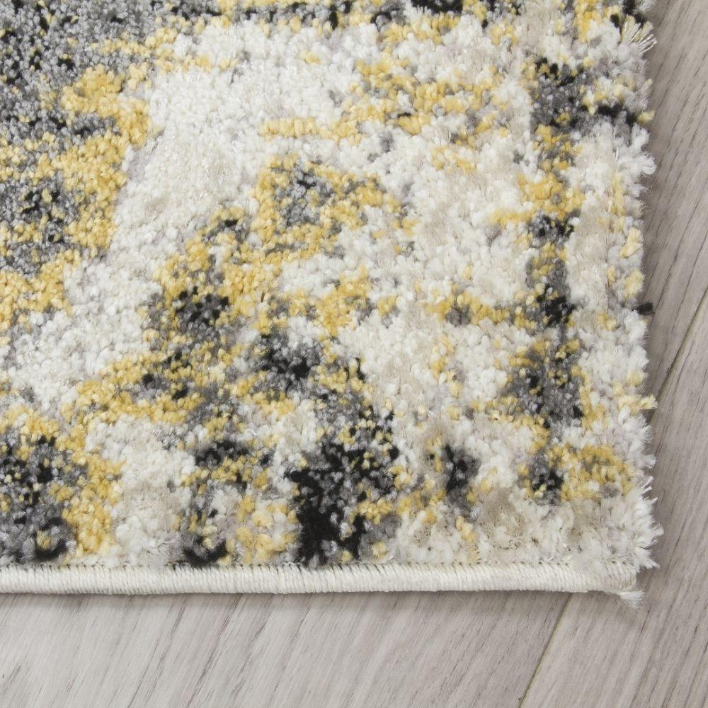 Callisto Accents Yellow Rug | Abstract Modern Motives - Image 6