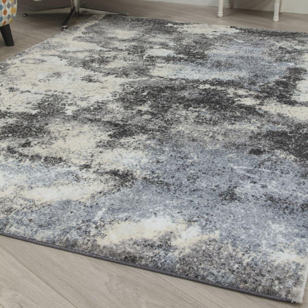 Callisto Storm Grey Blue Rug | Abstract Modern Motives - Image 6