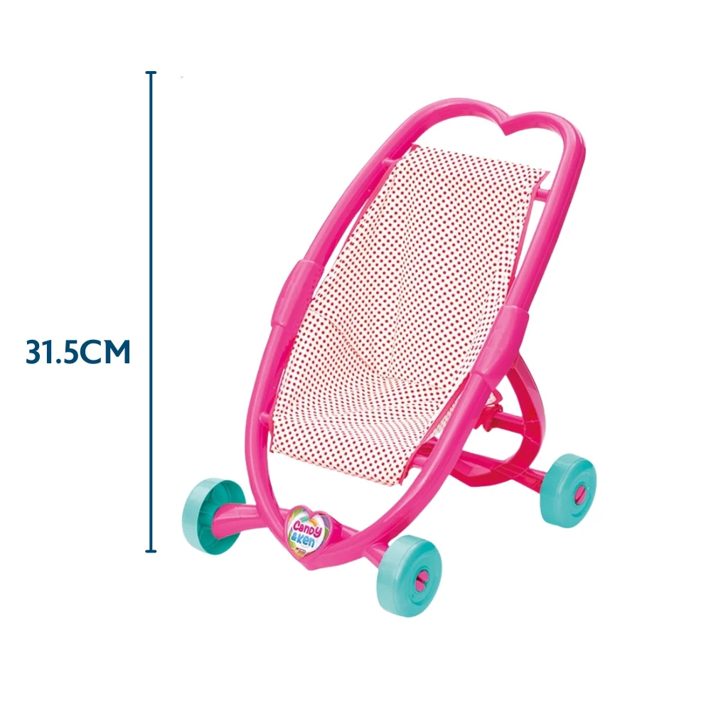 Candy & Ken Pink Baby Stroller - Image 4