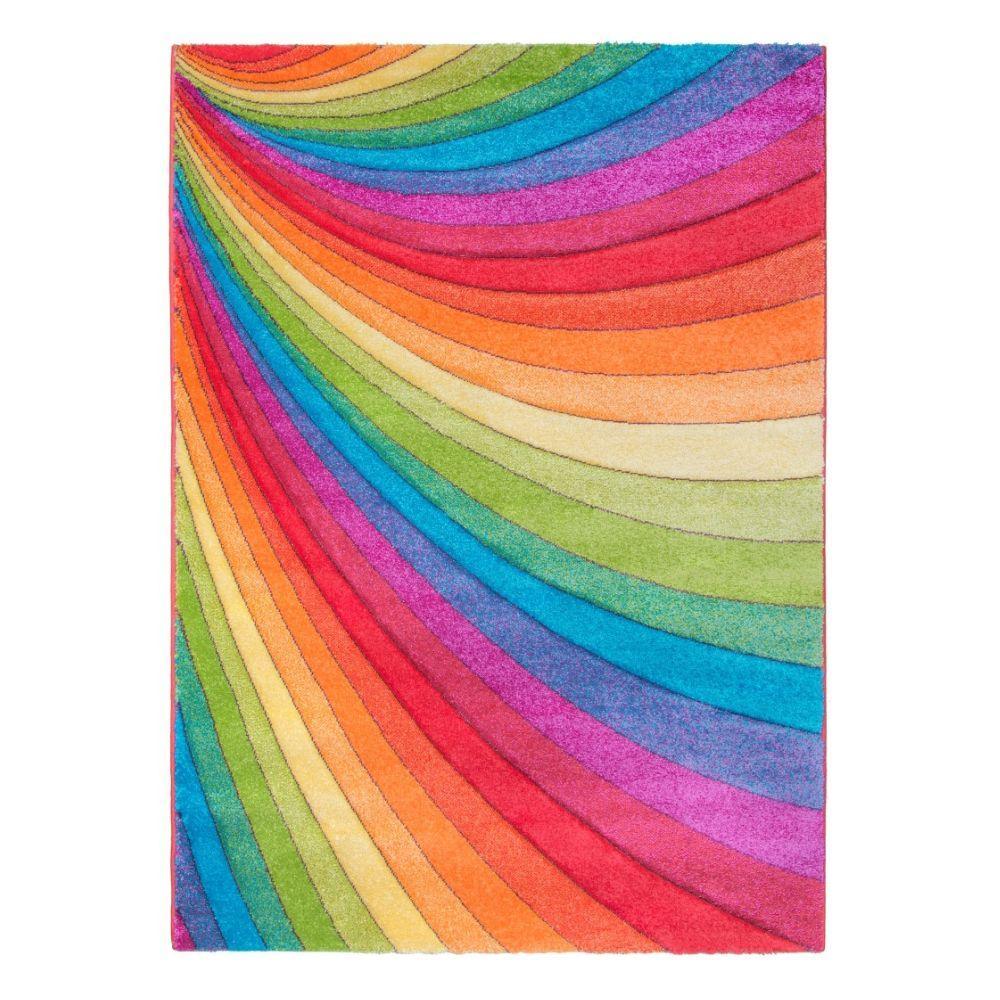 Candy Modern Rainbow Multicoloured Rug | Vivid Colours