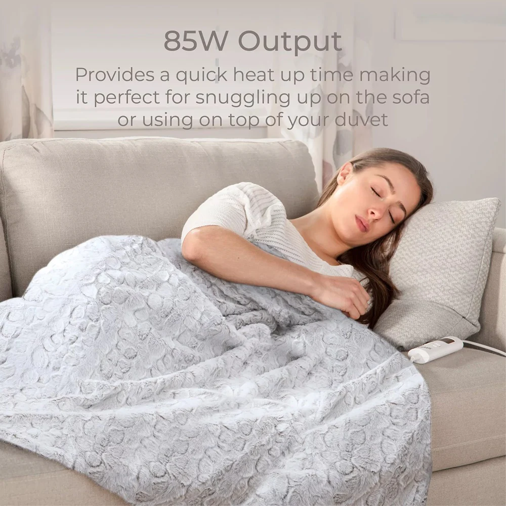 Carmen Animal Skin Electric Heated Blanket | Ultra Plush, Wired Control - Image 3