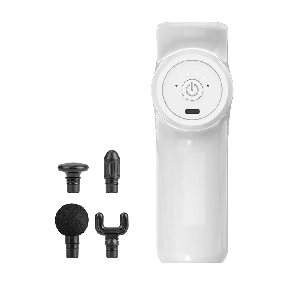 Carmen Cordless Mini-Massage Gun with Six Speeds and Four Heads - Image 3