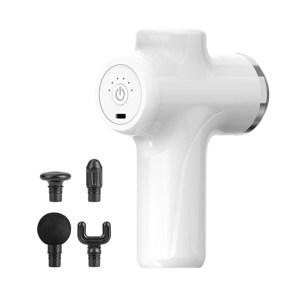 Carmen Cordless Mini-Massage Gun with Six Speeds and Four Heads - Image 4