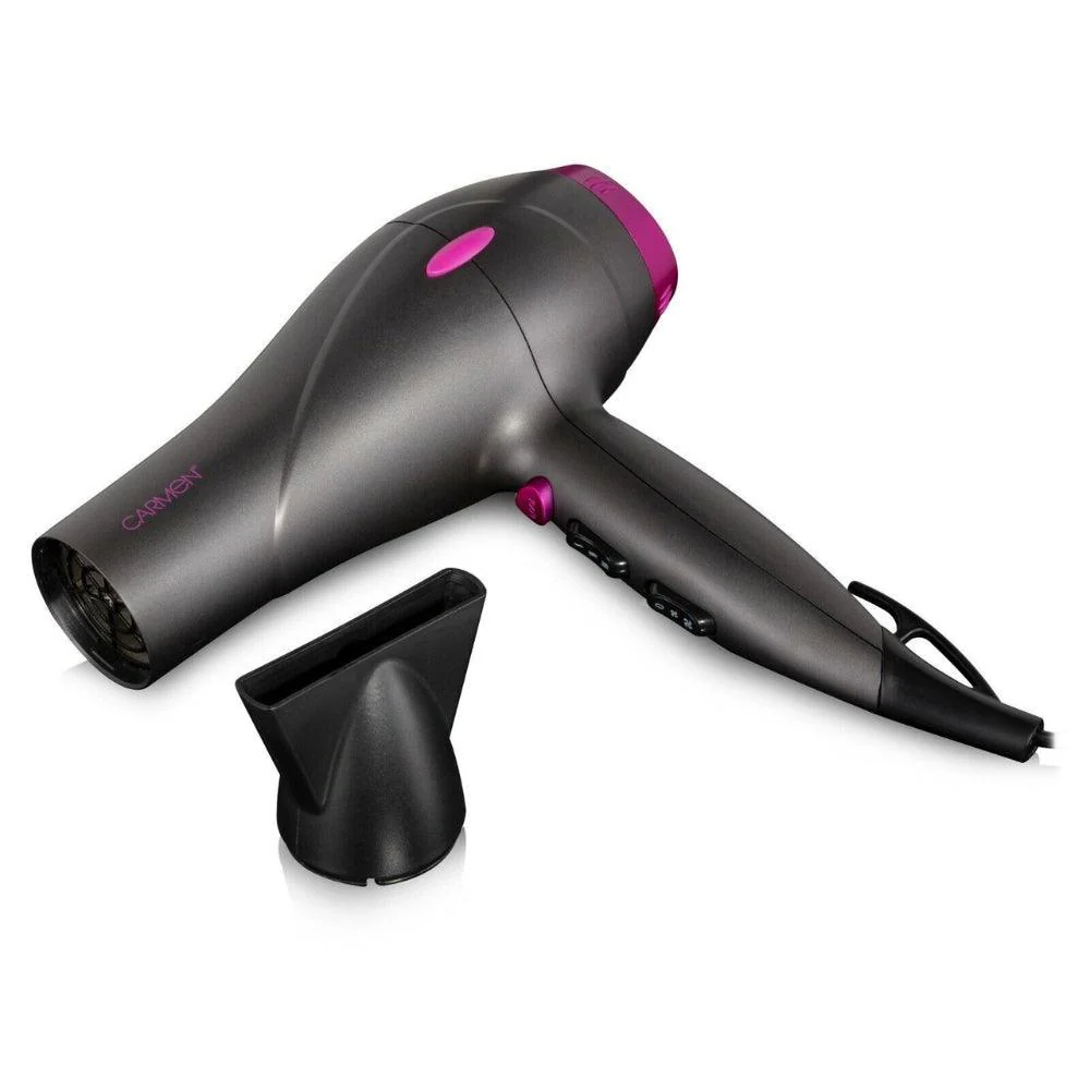 Carmen Neon Series Hair Dryer Gift Set Graphite Pink | 2000W - Image 3