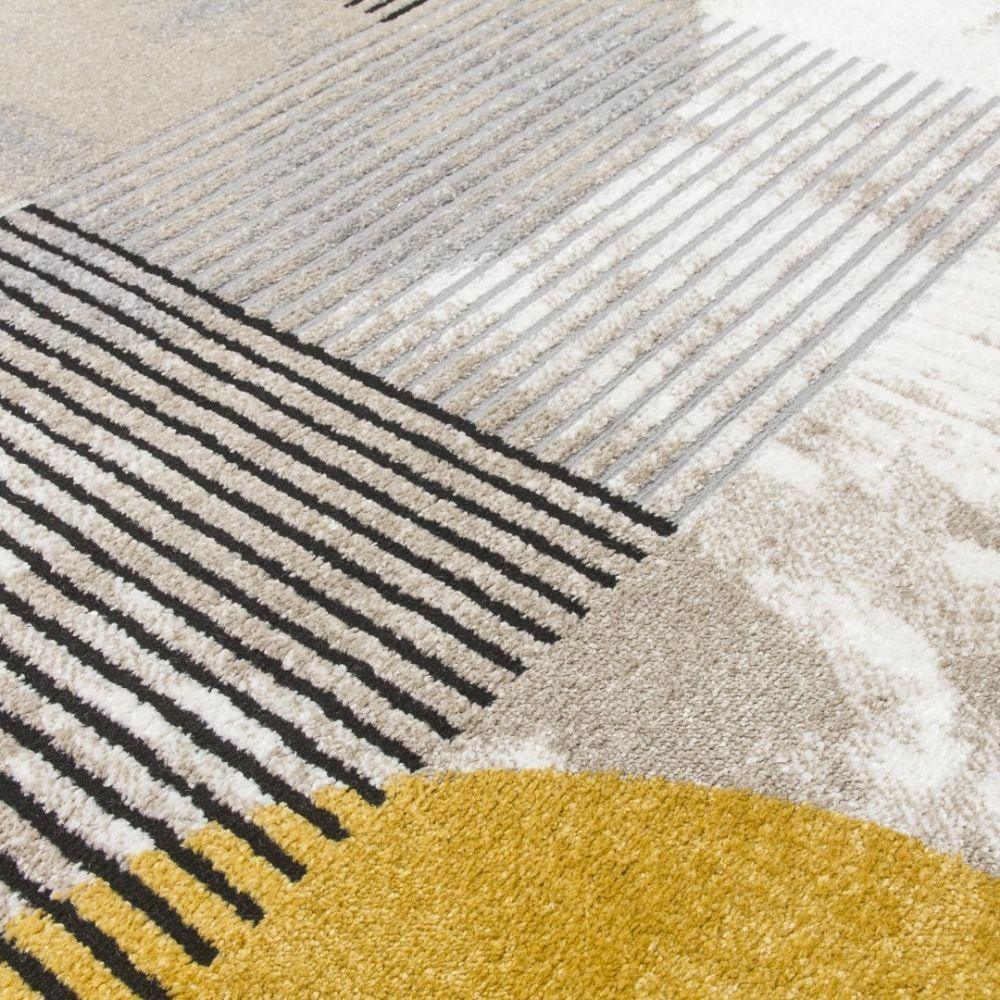 Casino Geo Ochre Rug | Abstract Modern Motives - Image 6