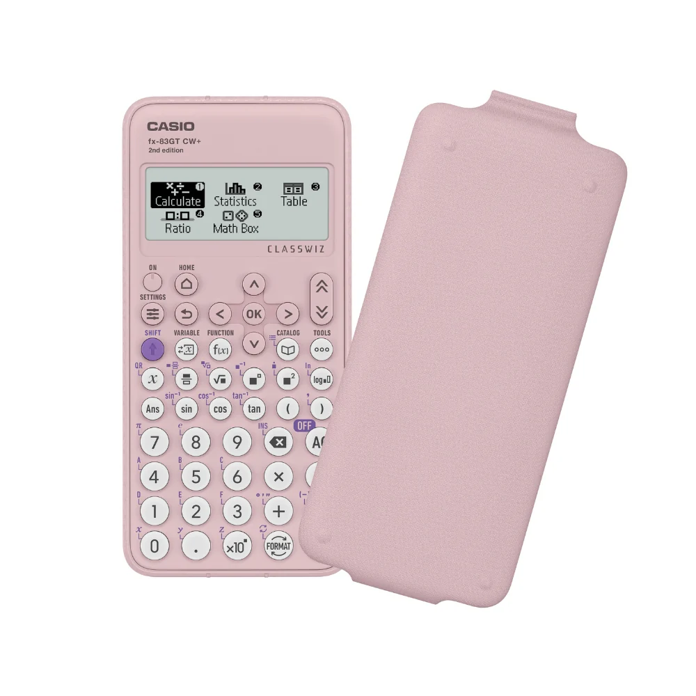 Casio Pink Scientific Calculator | 4 Line Display - Image 2