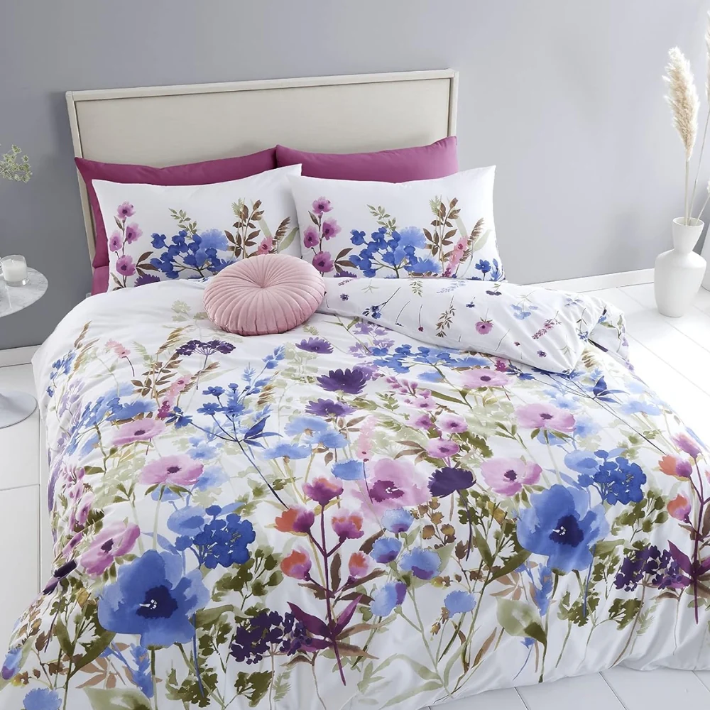 Catherine Lansfield Countryside Floral Reversible  Quilt Set | Double - Image 4