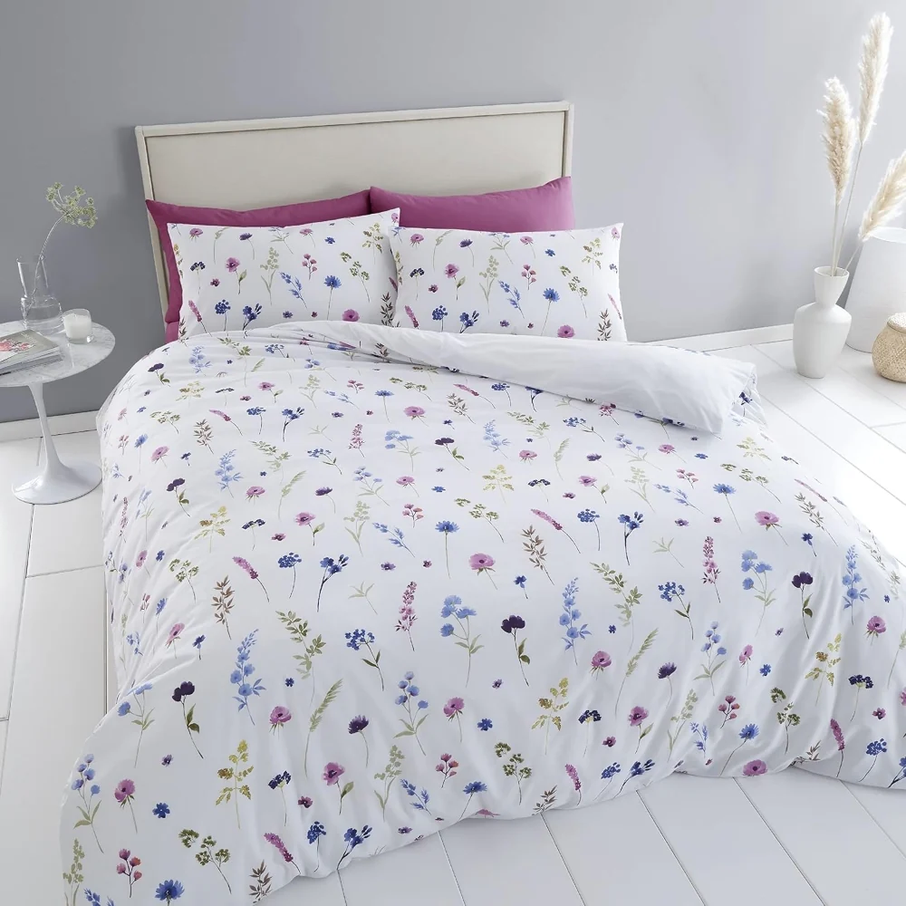 Catherine Lansfield Countryside Floral Reversible  Quilt Set | Single - Image 3