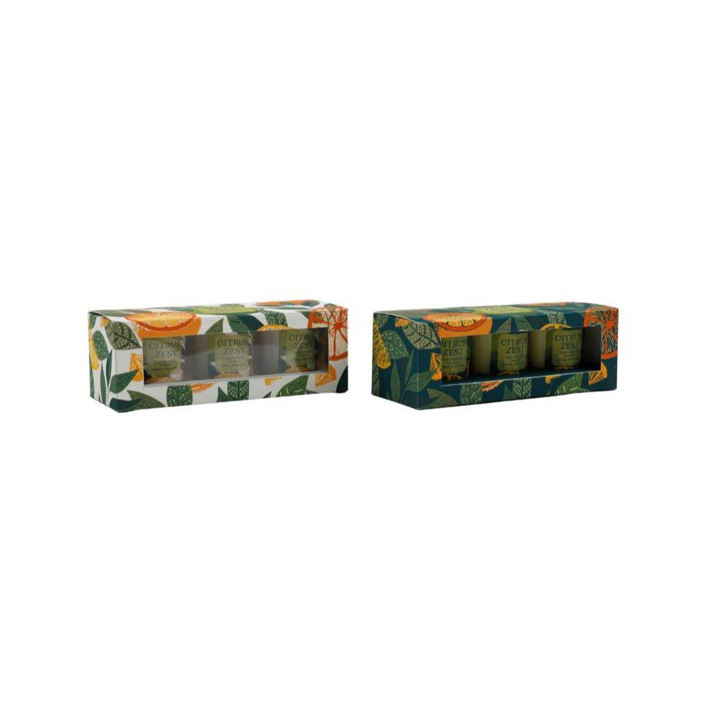 Citrus Zest Scented Candle Pots | Citrus Fragrance, Set of 3