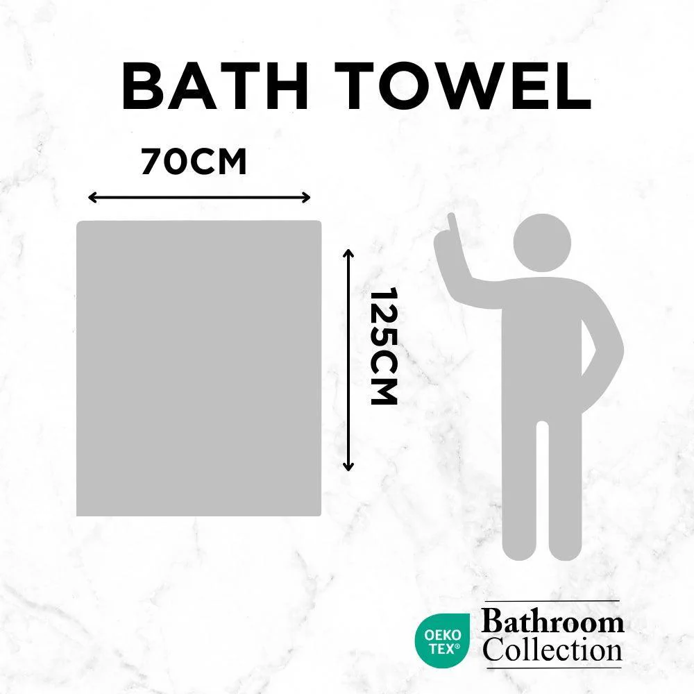 Classic Cotton Bath Towel | 100% Cotton & Ultra Absorbent | Assorted Colours - Image 5