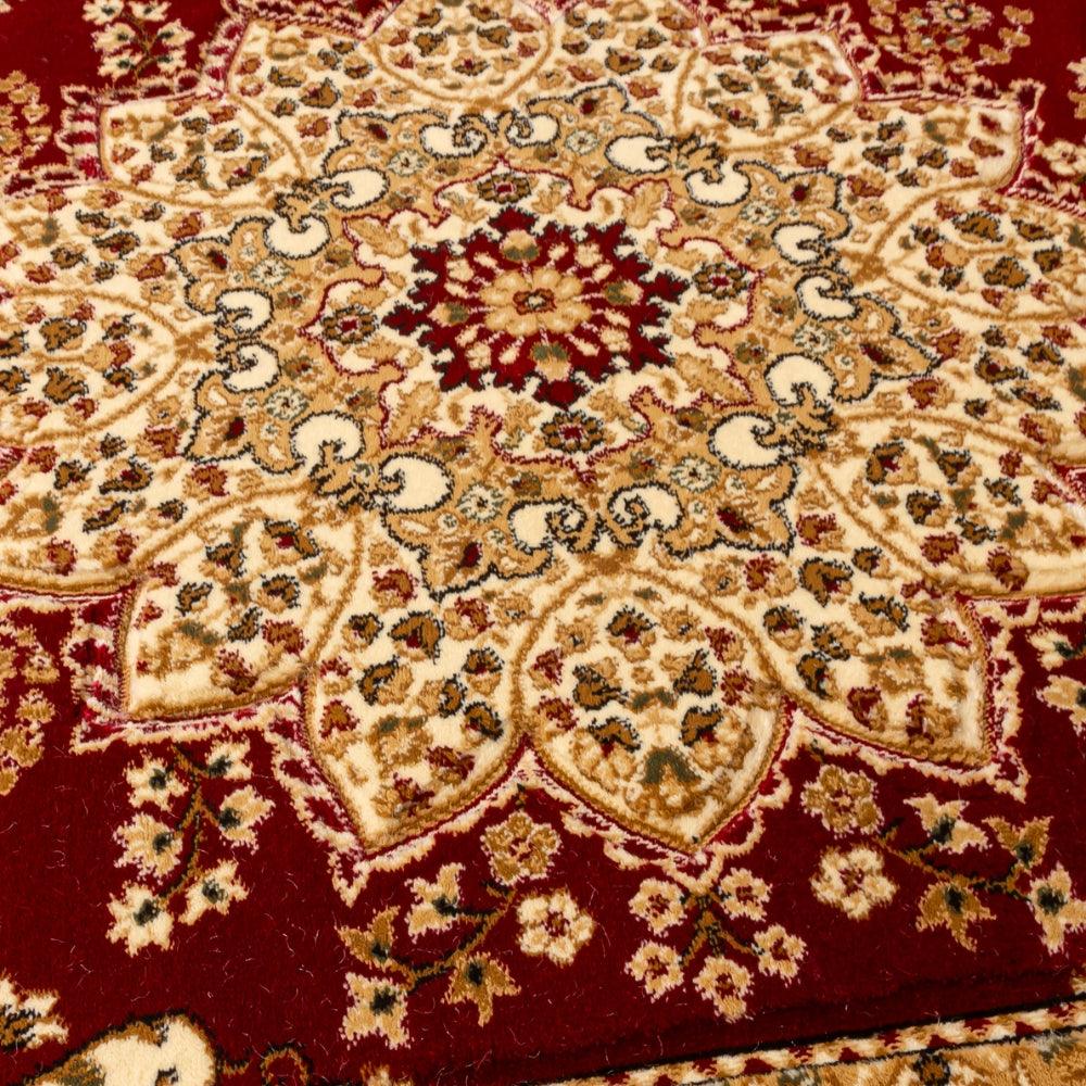 Classique Medallion Red Rug | Traditional Elegance Meets Modern Comfort - Image 6