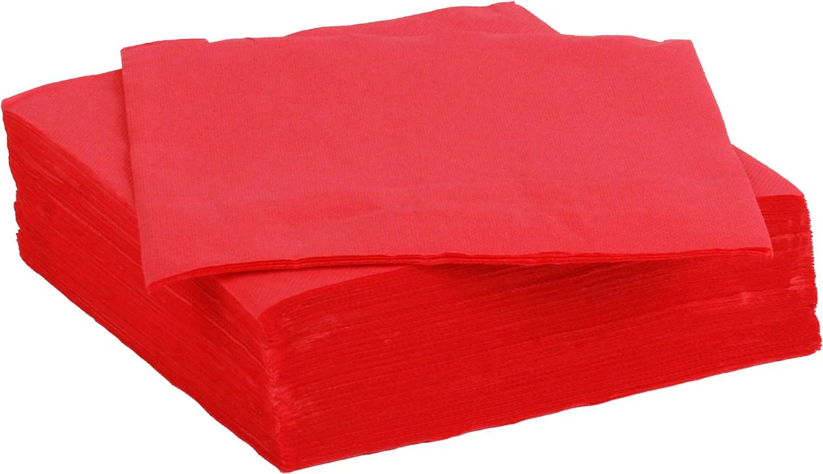 Colorparty Festive Red Paper Napkins | 30pc Set | 38 x 38 cm - Image 2