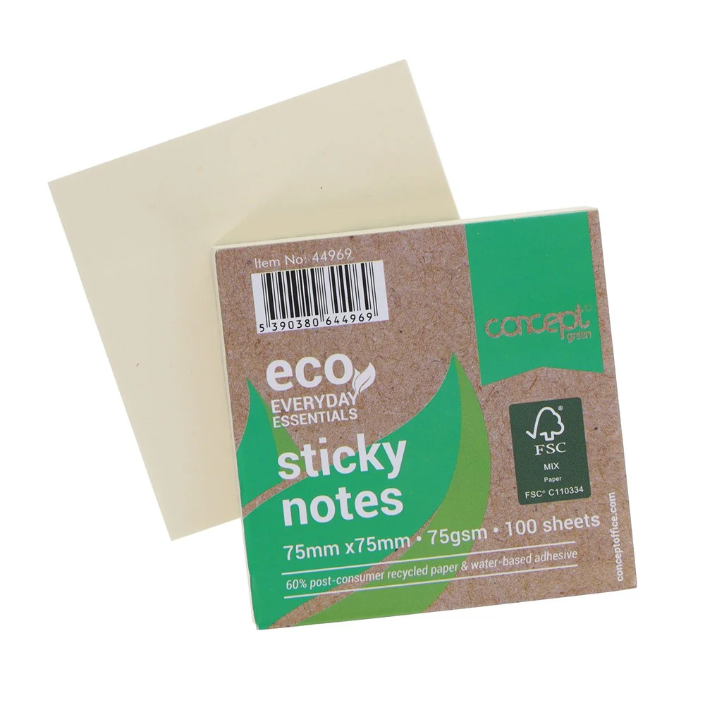 Concept Eco Everyday Essentials Recycled Sticky Notes - Image 2