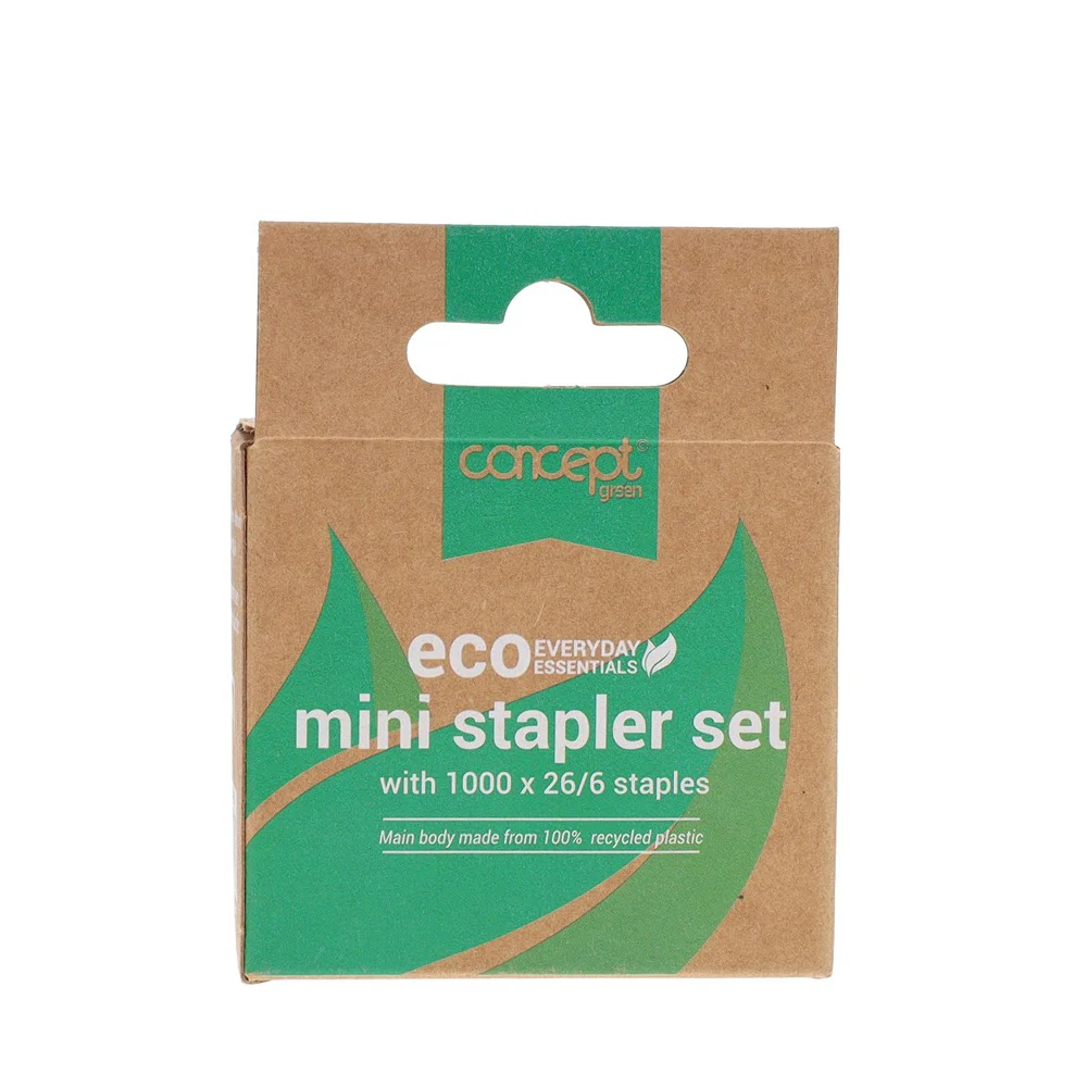 Concept Green Eco Mini Stapler Set with Staples - Image 8