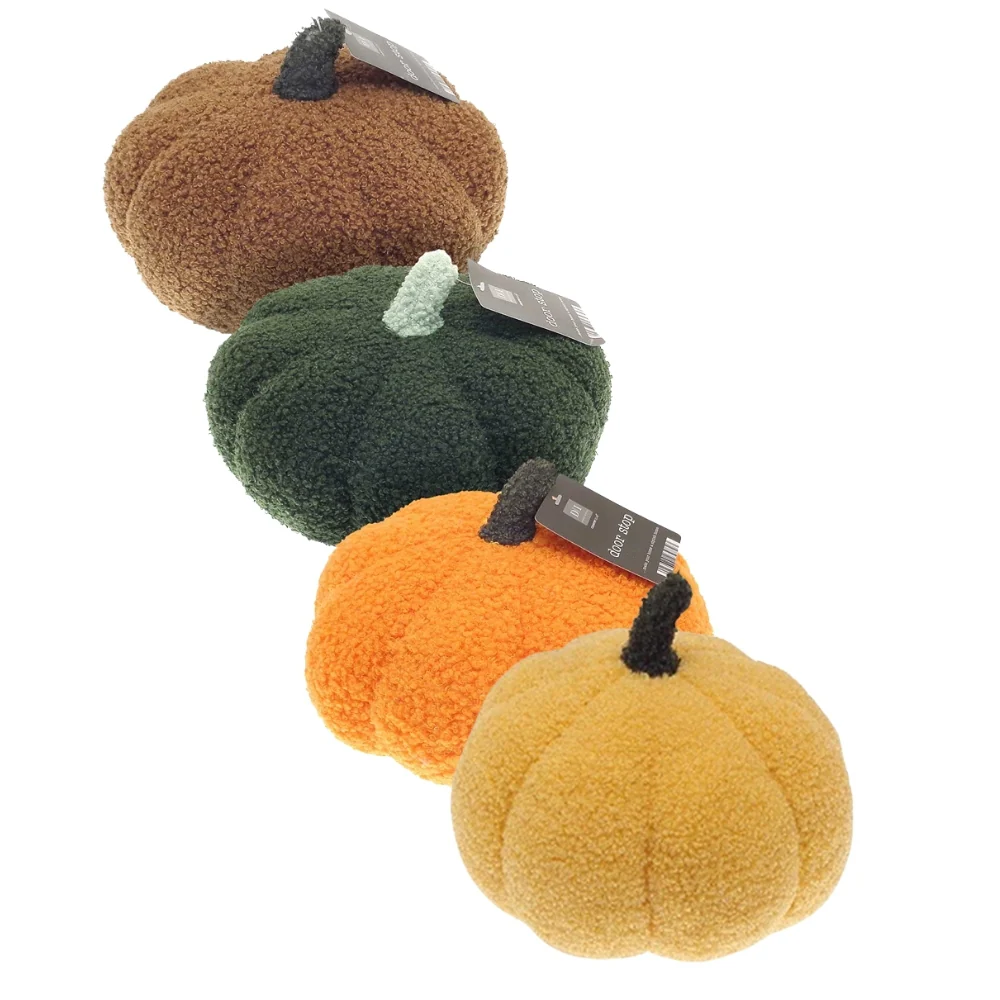 Country Club Plush Pumpkin Door Stop | 3 Assorted