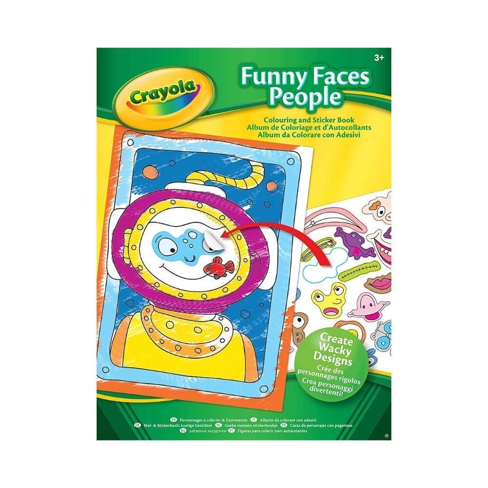 Crayola Funny Faces Animals Colouring & Stickers Book - Image 2