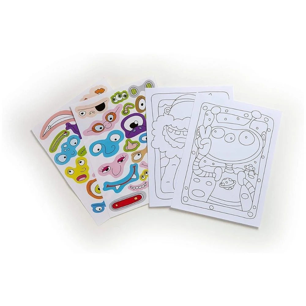 Crayola Funny Faces Animals Colouring & Stickers Book - Image 3