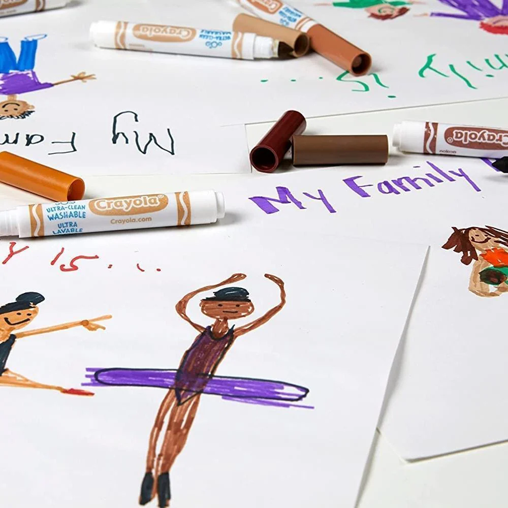 Crayola Ultra-Clean Washable Markers | 8 Pack - Image 5