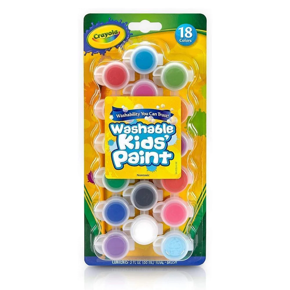 Crayola Washable Kids Paint | 18 Colours