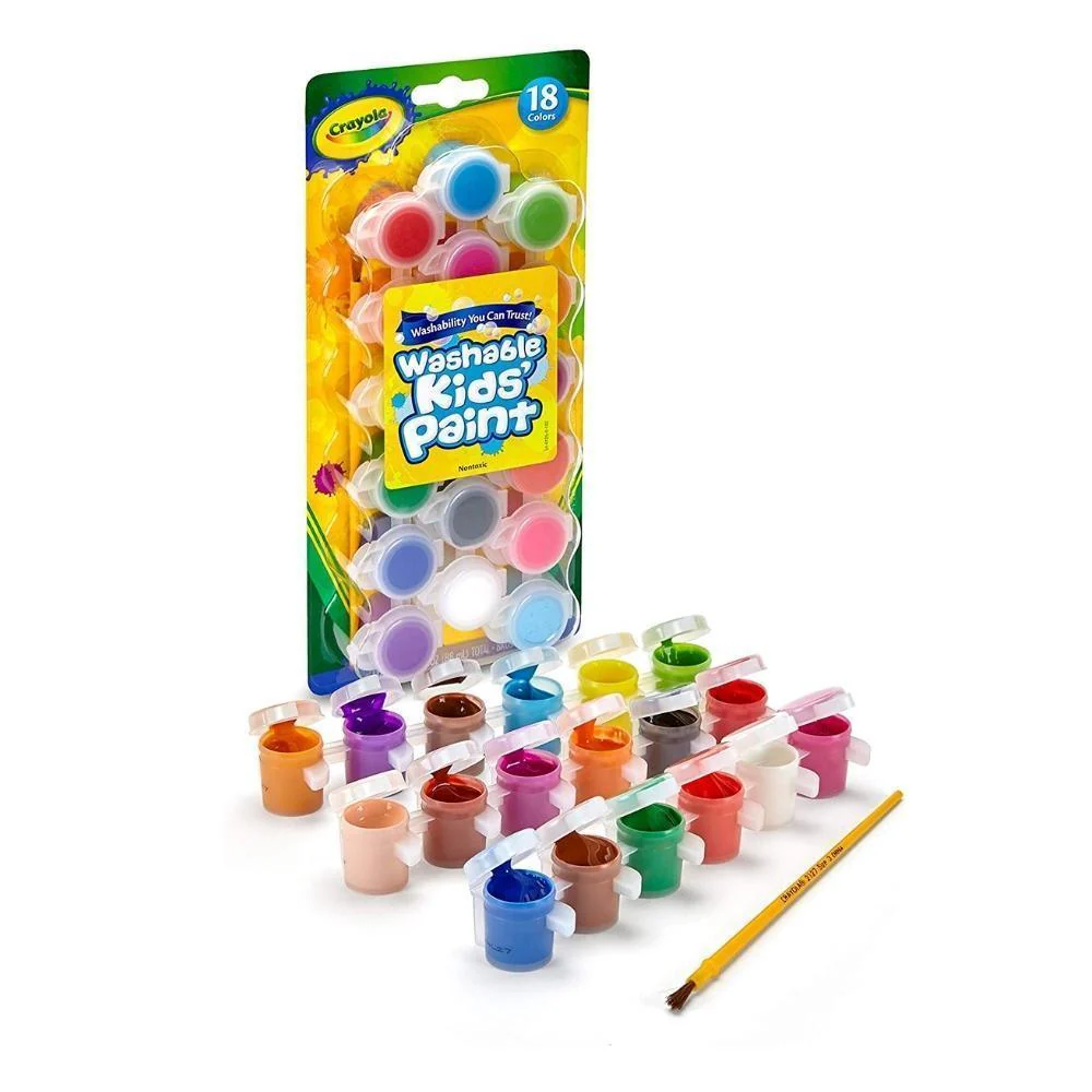 Crayola Washable Kids Paint | 18 Colours - Image 2