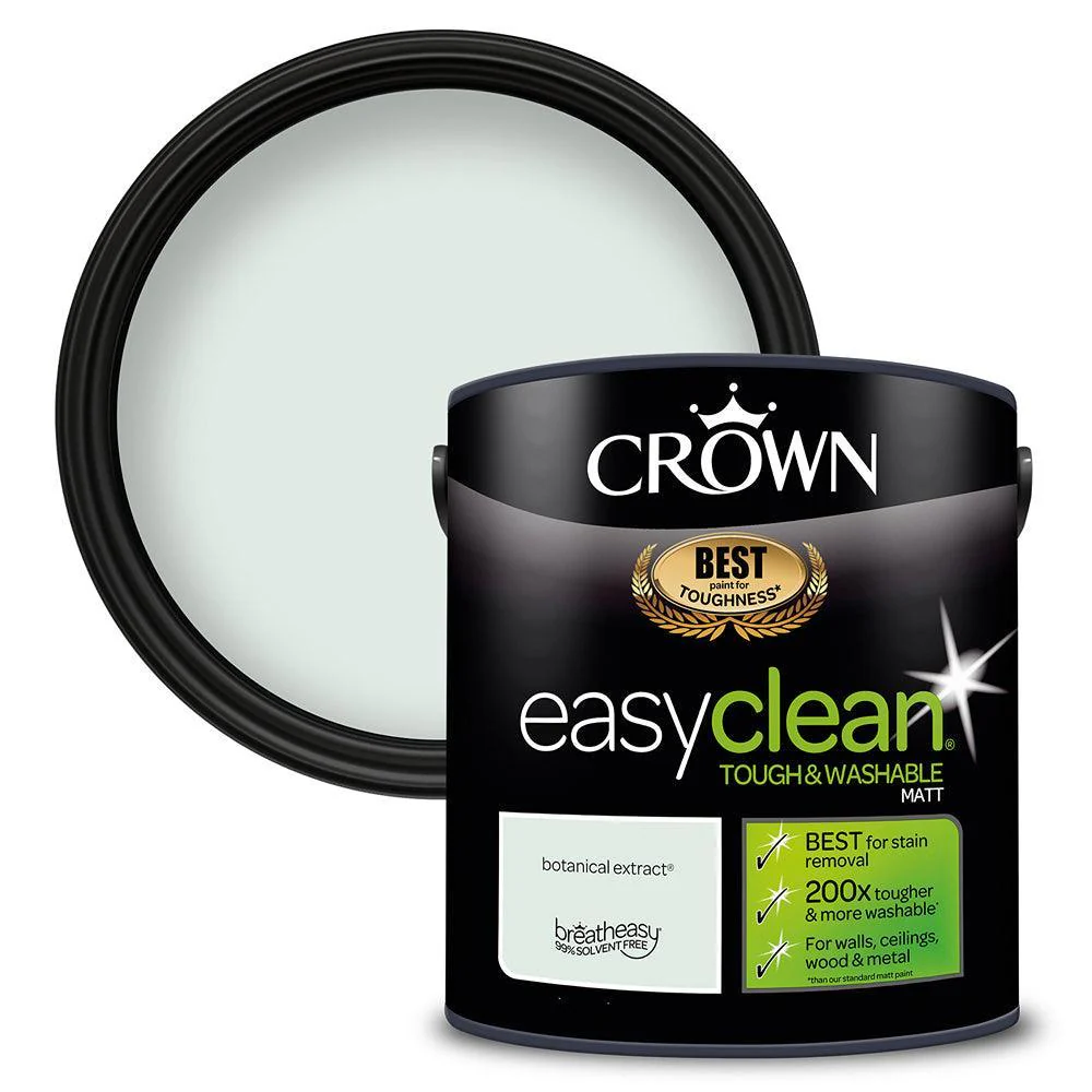 Crown Easyclean Matt Emulsion Paint | Botanical Extract