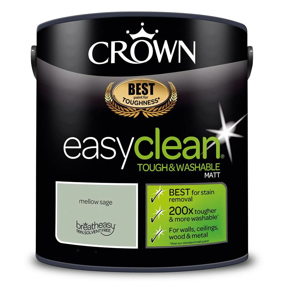Crown Easyclean Matt Emulsion Paint | Mellow Sage - Image 4
