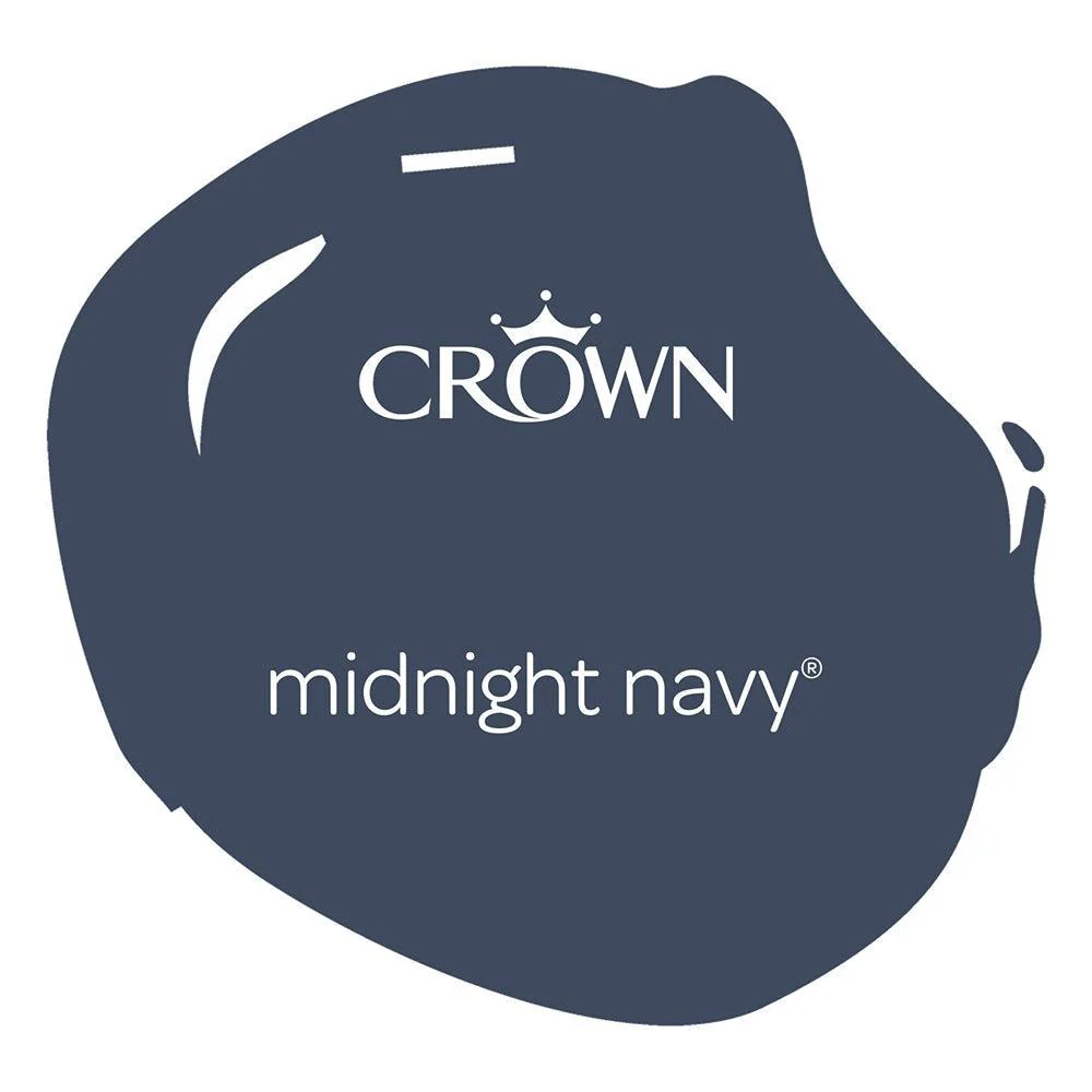 Crown Easyclean Matt Emulsion Paint | Midnight Navy - Image 2