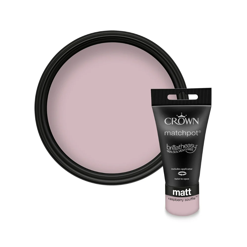 Crown Paint Raspberry Soufflé Matt Matchpot Tester Paint | 40ml