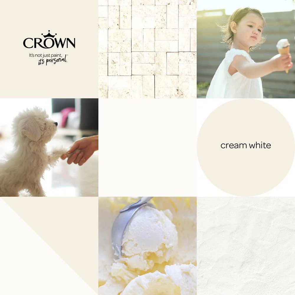 Crown Walls & Ceilings Matt Emulsion | Cream White | 40ml Tester - Image 6
