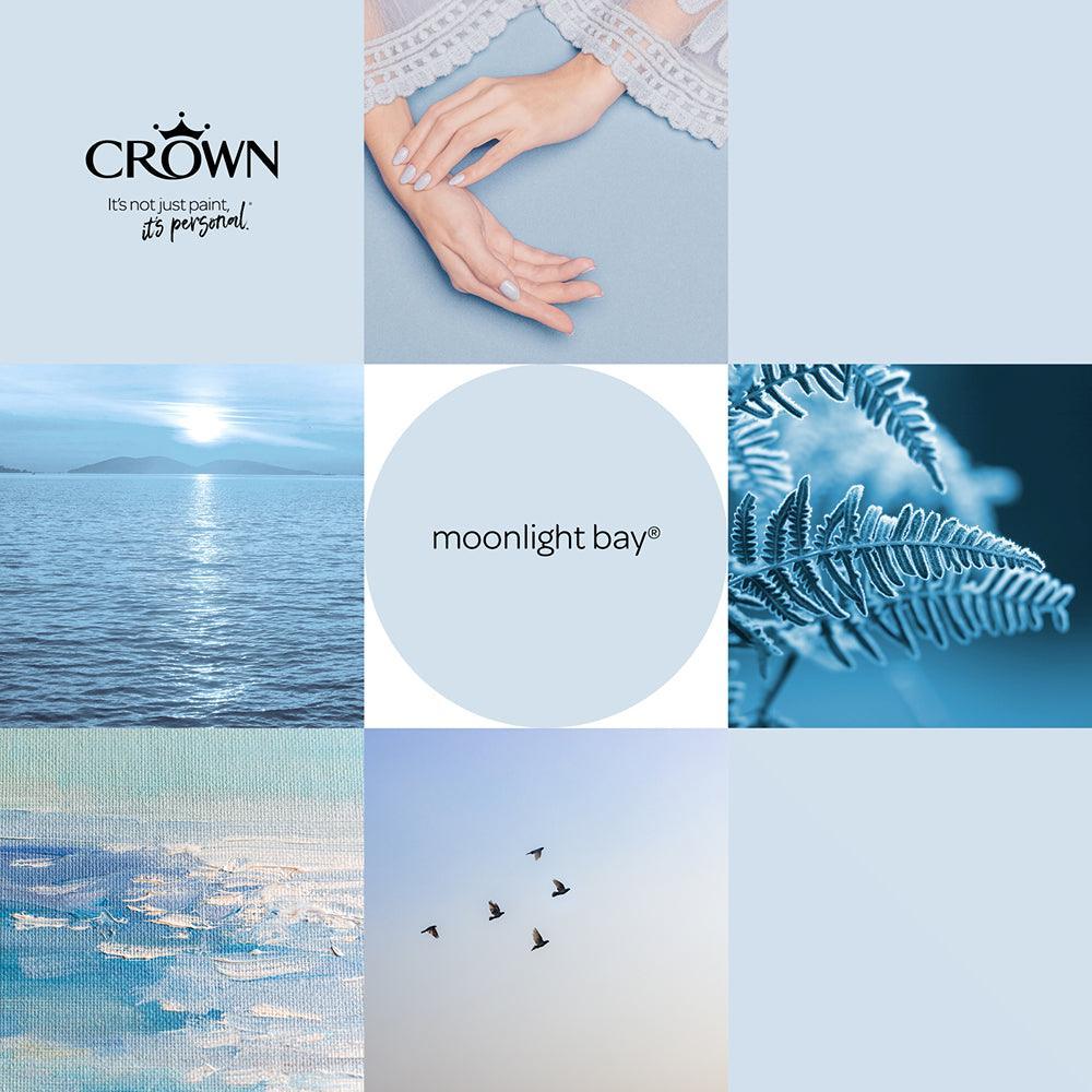 Crown Walls & Ceilings Matt Emulsion | Moonlight Blue | 40ml Tester - Image 6