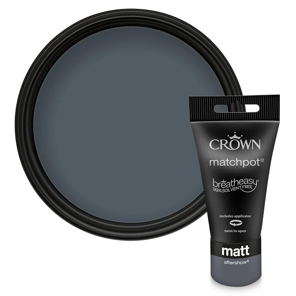 Crown Walls & Ceilings Matt Emulsion Paint | Aftershow | 40ml Tester
