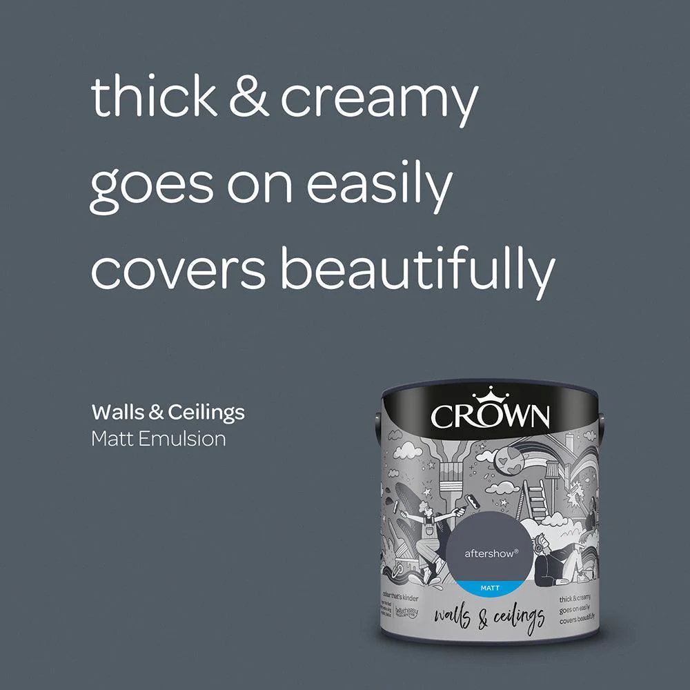 Crown Walls & Ceilings Matt Emulsion Paint | Aftershow - Image 6